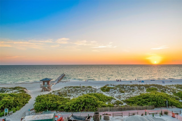 100 6th St S, Bradenton Beach, FL 34217 - water view featuring nearby beach