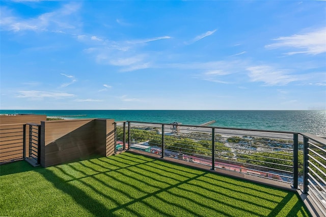 100 6th St S, Bradenton Beach, FL 34217 - balcony featuring a water view