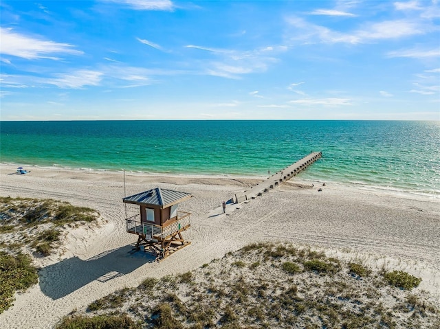 100 6th St S, Bradenton Beach, FL 34217 - water view with local beach