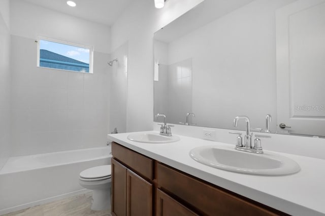 8632 Snowfall St, Sarasota, FL 34241 - bathroom with shower / tub combination and double vanity