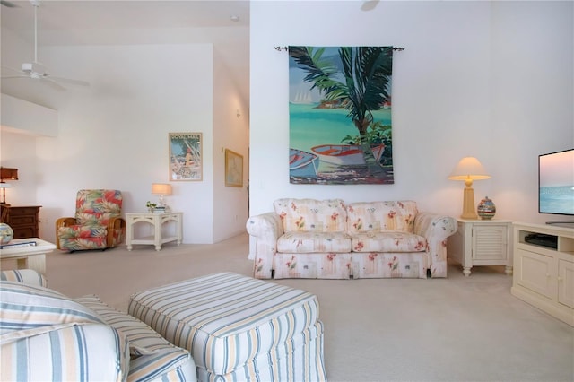 5330 Hyland Hills Ave Unit 2324, Sarasota, FL 34241 - living area featuring carpet flooring and ceiling fan