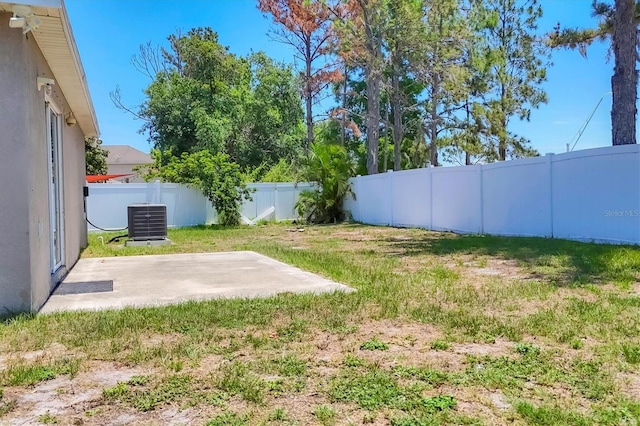 3429 97th Ln E, Palmetto, FL 34221 - view of yard with central AC unit and a patio area