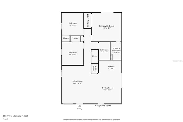 3429 97th Ln E, Palmetto, FL 34221 - home floor plan
