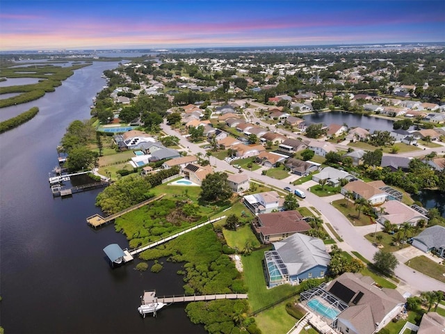 4844 14th Ave E, Bradenton, FL 34208 - aerial view of property's location with a large body of water and nearby suburban area