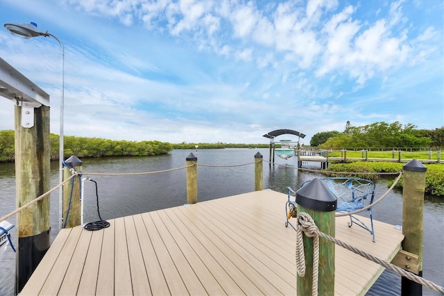 4844 14th Ave E, Bradenton, FL 34208 - dock featuring a water view