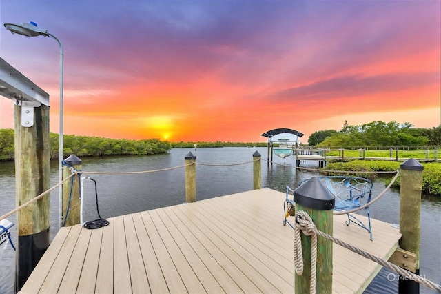 4844 14th Ave E, Bradenton, FL 34208 - dock area with a water view