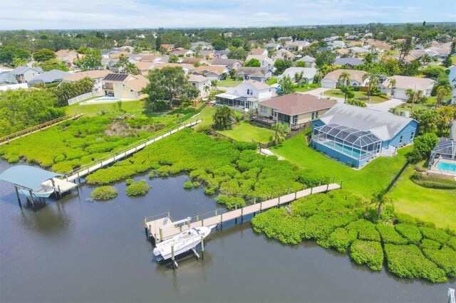 4844 14th Ave E, Bradenton, FL 34208 - aerial view of residential area featuring a large body of water