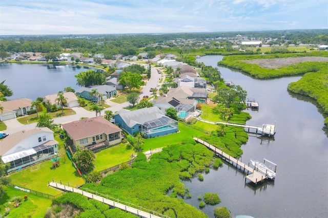 4844 14th Ave E, Bradenton, FL 34208 - aerial perspective of suburban area featuring a nearby body of water