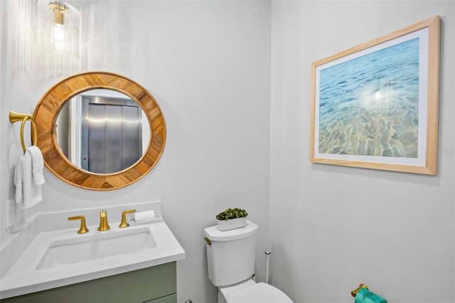 135 Avenida Veneccia, Sarasota, FL 34242 - half bathroom featuring toilet and vanity