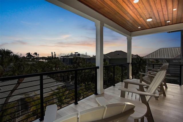 135 Avenida Veneccia, Sarasota, FL 34242 - view of balcony at dusk