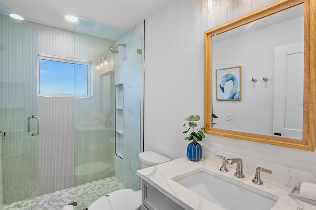 135 Avenida Veneccia, Sarasota, FL 34242 - bathroom featuring vanity and a stall shower