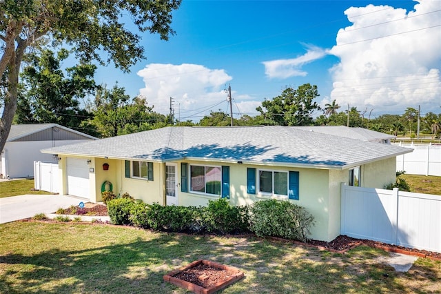 4375 Tortoise Rd, Venice, FL 34293 - ranch-style home featuring stucco siding, driveway, roof with shingles, and an attached garage