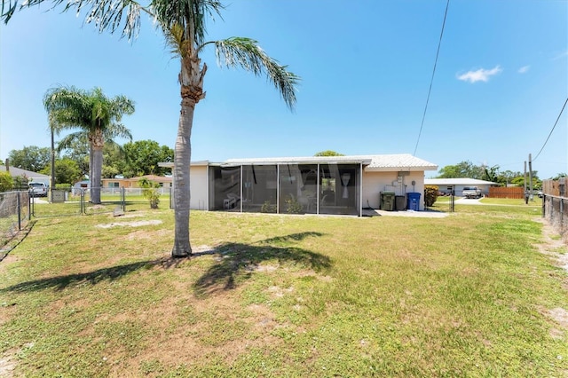 4535 Maceachen Blvd, Sarasota, FL 34233 - view of yard featuring a sunroom