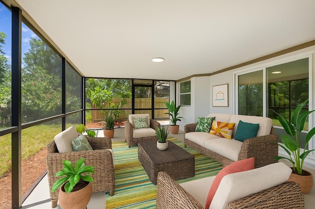 6572 Mauna Loa Blvd, Sarasota, FL 34241 - sunroom / solarium featuring an outdoor hangout area