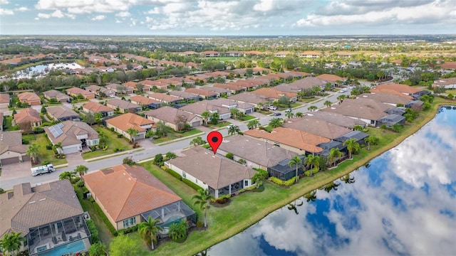 5011 Tivoli Run, Bradenton, FL 34211 - aerial perspective of suburban area featuring a large body of water