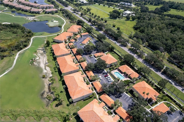 7155 Boca Grove Pl Unit 202, Lakewood Ranch, FL 34202 - aerial overview of property's location with a large body of water, nearby suburban area, and a golf club