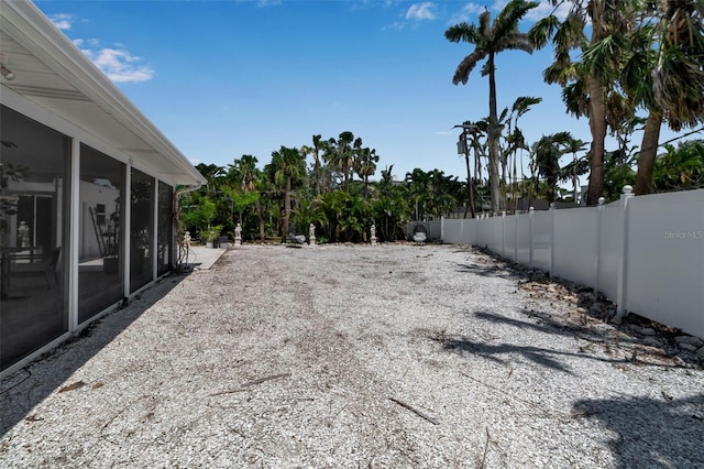 130 N Adams Dr, Sarasota, FL 34236 - view of yard with a sunroom