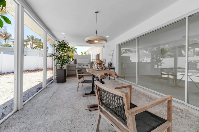 130 N Adams Dr, Sarasota, FL 34236 - sunroom featuring outdoor dining space