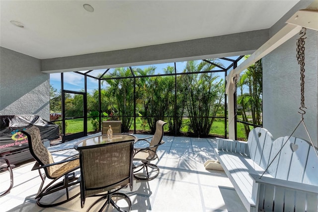 1219 Thornbury Dr, Parrish, FL 34219 - sunroom with outdoor dining space