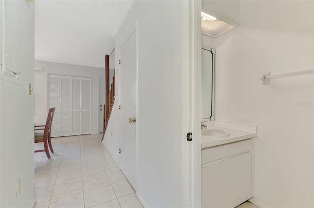 933 Sunridge Way Unit B5, Sarasota, FL 34234 - bathroom with vanity and tile patterned floors