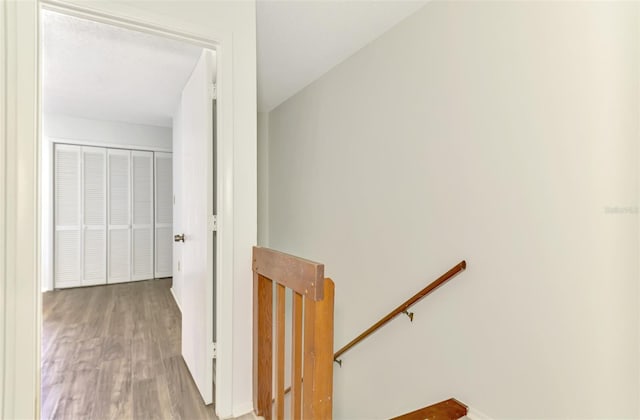 933 Sunridge Way Unit B5, Sarasota, FL 34234 - staircase with wood finished floors