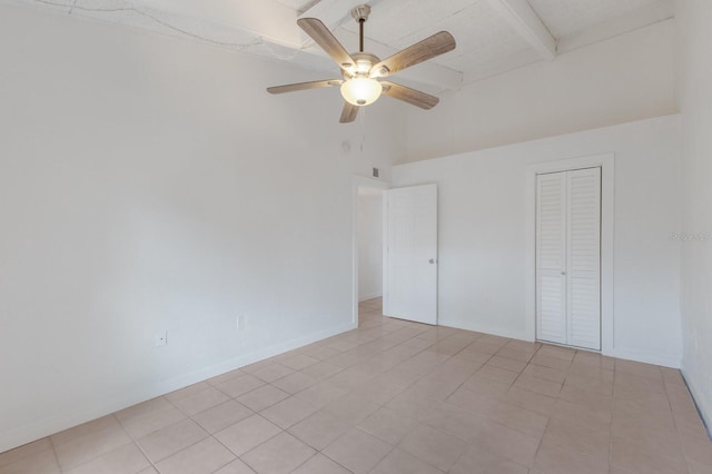 500 N Jefferson Ave Unit G5, Sarasota, FL 34237 - unfurnished bedroom with a closet and a ceiling fan