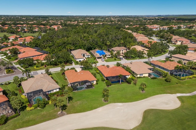 9719 Discovery Ter, Bradenton, FL 34212 - aerial overview of property's location with nearby suburban area and a golf course
