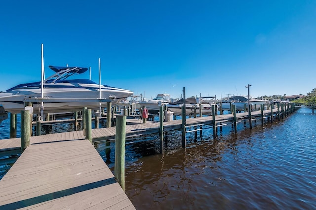 9719 Discovery Ter, Bradenton, FL 34212 - dock with boat lift and a water view