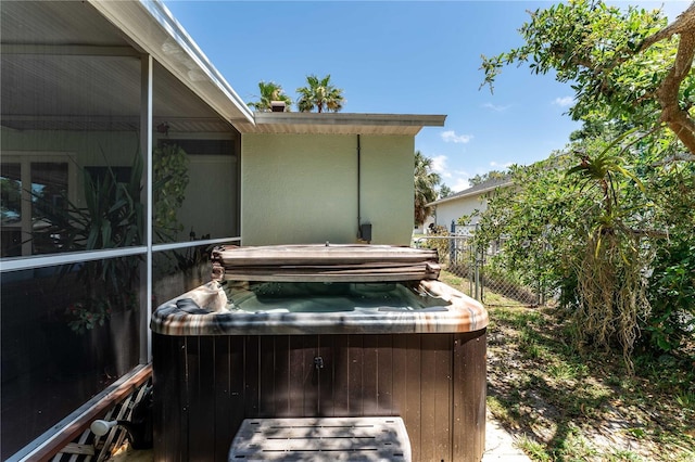 712 68th Ave W, Bradenton, FL 34207 - deck featuring a hot tub
