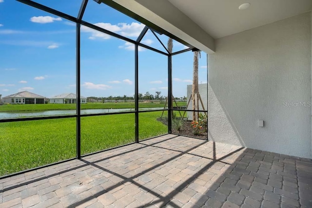 3204 Torta Ct, Bradenton, FL 34211 - unfurnished sunroom with a water view