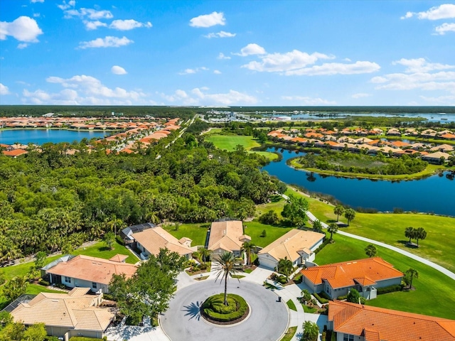 138 Tiziano Way N, Venice, FL 34275 - aerial view of residential area with a large body of water