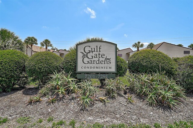 7211 Cloister Dr Unit 101, Sarasota, FL 34231 - view of community / neighborhood sign