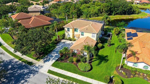 12520 Natureview Cir, Bradenton, FL 34212 - aerial view of residential area featuring a nearby body of water