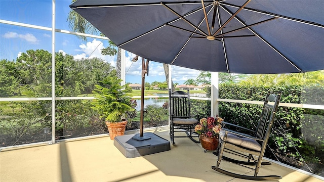 12520 Natureview Cir, Bradenton, FL 34212 - view of patio featuring a water view
