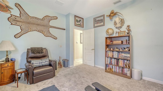12520 Natureview Cir, Bradenton, FL 34212 - living area with carpet and baseboards