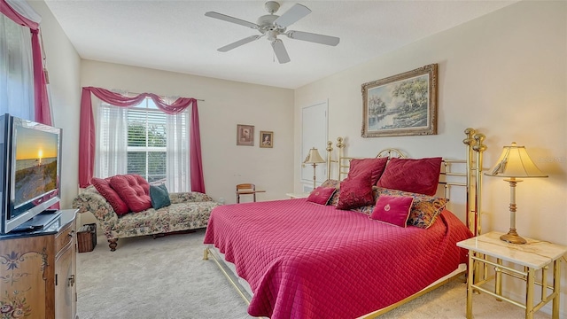 12520 Natureview Cir, Bradenton, FL 34212 - carpeted bedroom with a ceiling fan