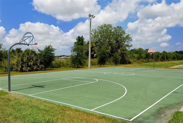 12520 Natureview Cir, Bradenton, FL 34212 - view of basketball court with community basketball court