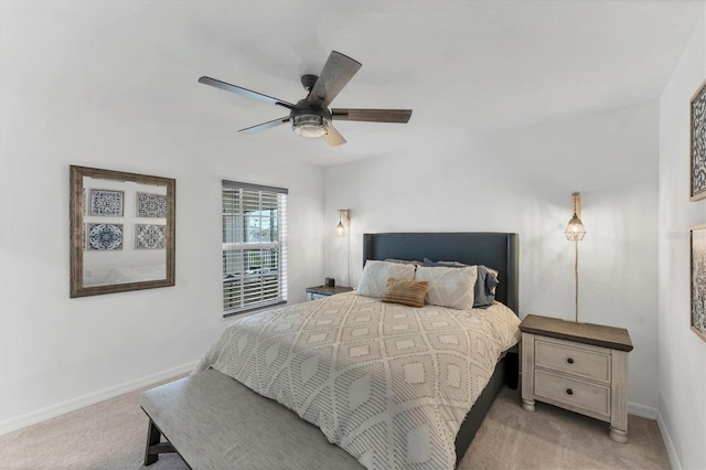 14257 Heritage Landing Blvd Unit 1122, Punta Gorda, FL 33955 - bedroom with carpet, baseboards, and ceiling fan