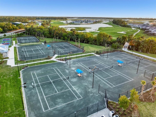 14257 Heritage Landing Blvd Unit 1122, Punta Gorda, FL 33955 - view of tennis court featuring a water view and view of golf course