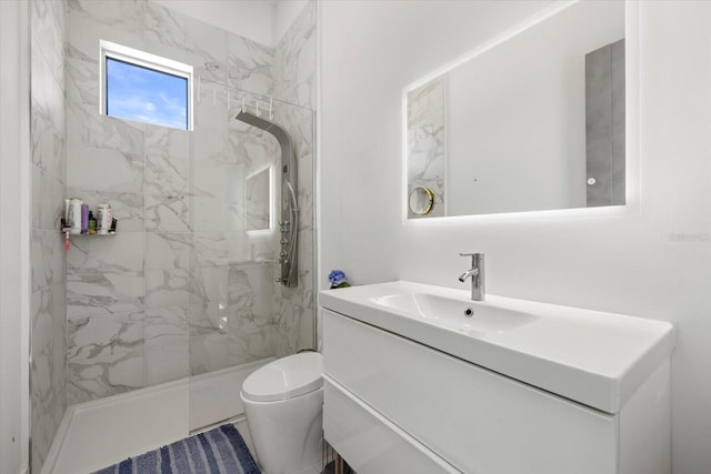 4035 Bay Shore Rd, Sarasota, FL 34234 - bathroom with vanity and tiled shower