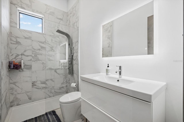 4035 Bay Shore Rd, Sarasota, FL 34234 - bathroom with vanity and a marble finish shower