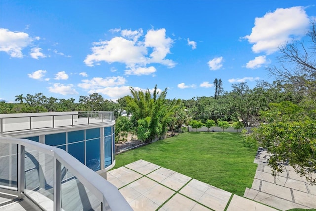 4035 Bay Shore Rd, Sarasota, FL 34234 - view of grassy yard featuring a patio area and a sunroom
