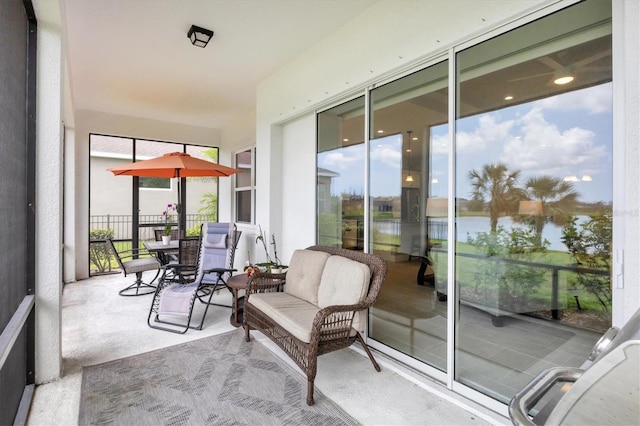 13549 Old Creek Ct, Parrish, FL 34219 - sunroom / solarium with a water view