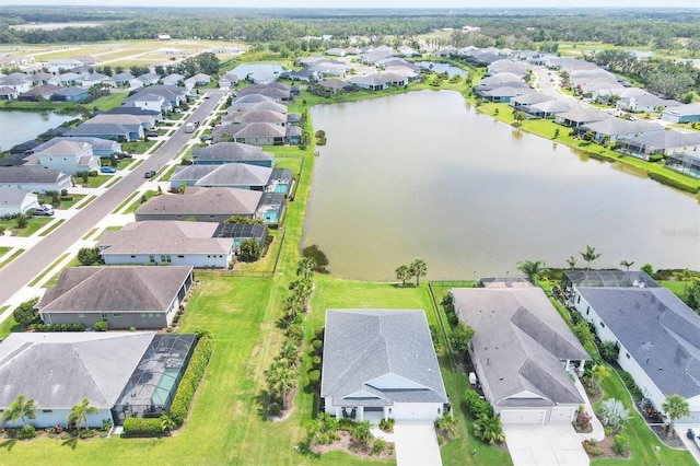 13549 Old Creek Ct, Parrish, FL 34219 - aerial perspective of suburban area featuring a nearby body of water