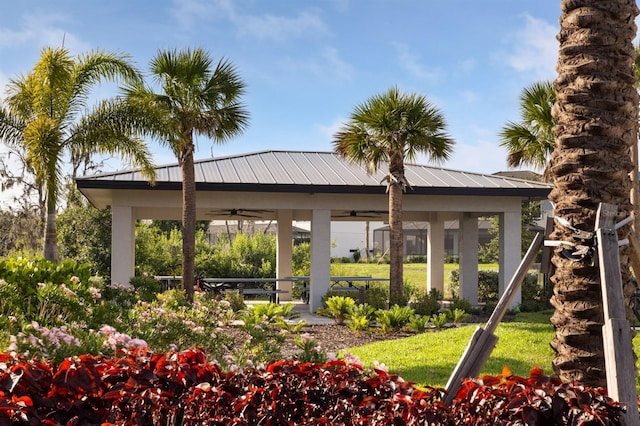 6239 Baywood Ct, Bradenton, FL 34211 - view of community featuring a gazebo and a lawn