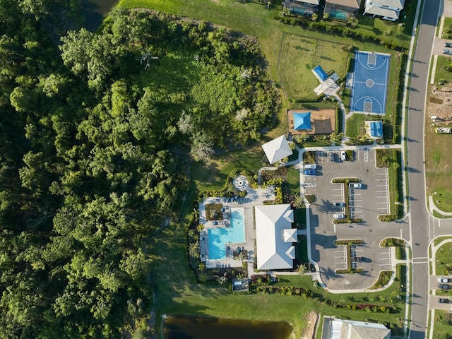 6239 Baywood Ct, Bradenton, FL 34211 - aerial view of property and surrounding area with a pool