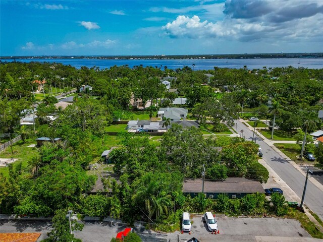 326 25th St W, Bradenton, FL 34205 - drone / aerial view of a large body of water and a tree filled landscape