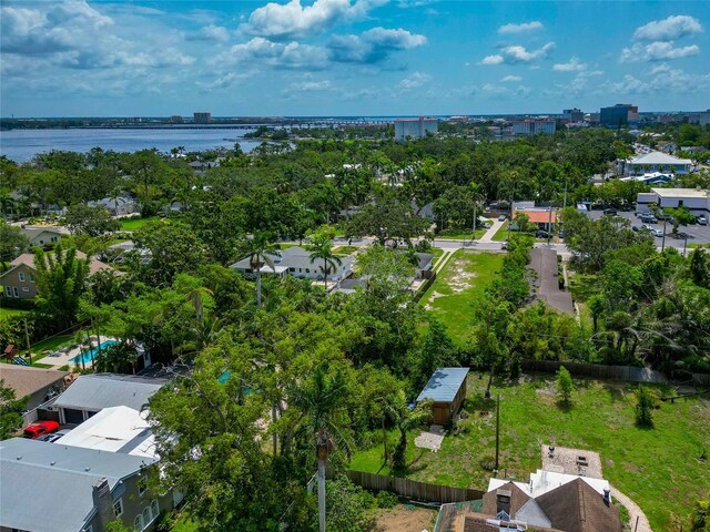 326 25th St W, Bradenton, FL 34205 - drone / aerial view of a large body of water and a tree filled landscape