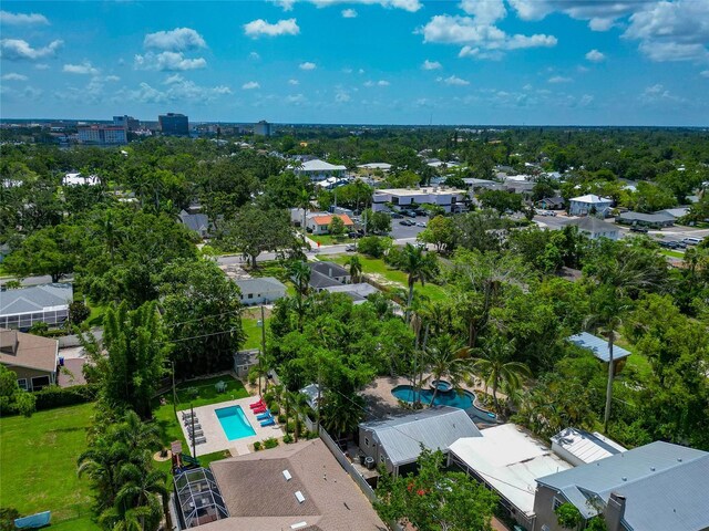 326 25th St W, Bradenton, FL 34205 - bird's eye view of a pool