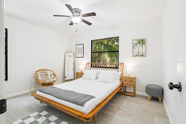 4253 Prairie View Dr, Sarasota, FL 34232 - bedroom with baseboards and a ceiling fan